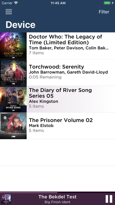 Big Finish Audiobook Player Ekran Görüntüleri