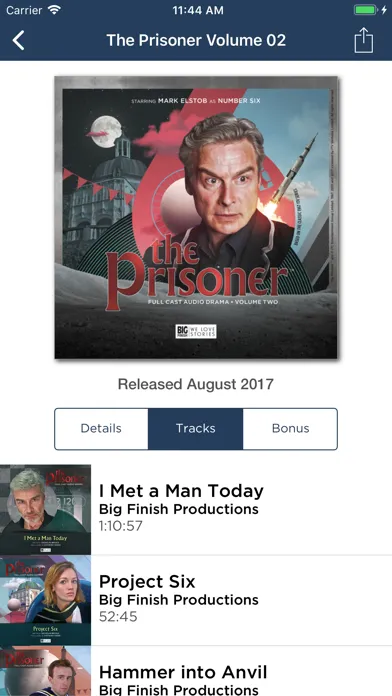 Big Finish Audiobook Player Ekran Görüntüleri