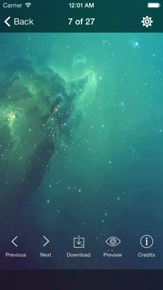 ภาพหน้าจอของ Wallpaper HD for iOS 7 & iOS 6 - Cool Retina Wallpapers Free with Facebook & Twitter