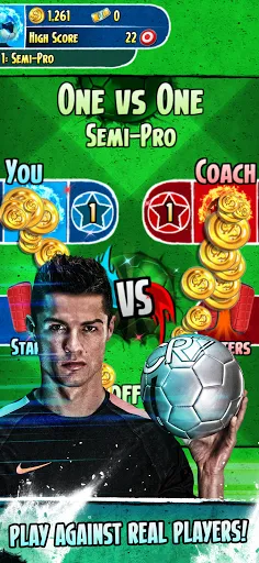Ảnh chụp màn hình của Ronaldo: Kick'n'Run Football