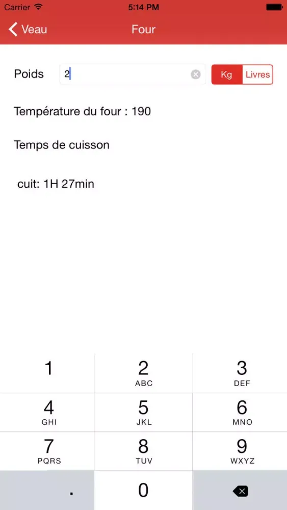 Temps de cuisson应用截图