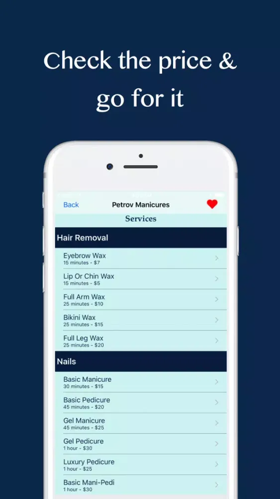 Screenshot di GoSpa Beautician App