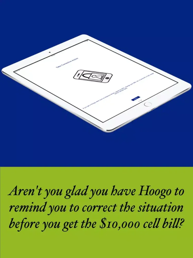 Hoogo - On the Move Alert iPad  স্ক্রিনশট