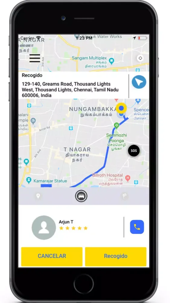 Tangkapan layar IHUGO TAXI CONDUCTOR