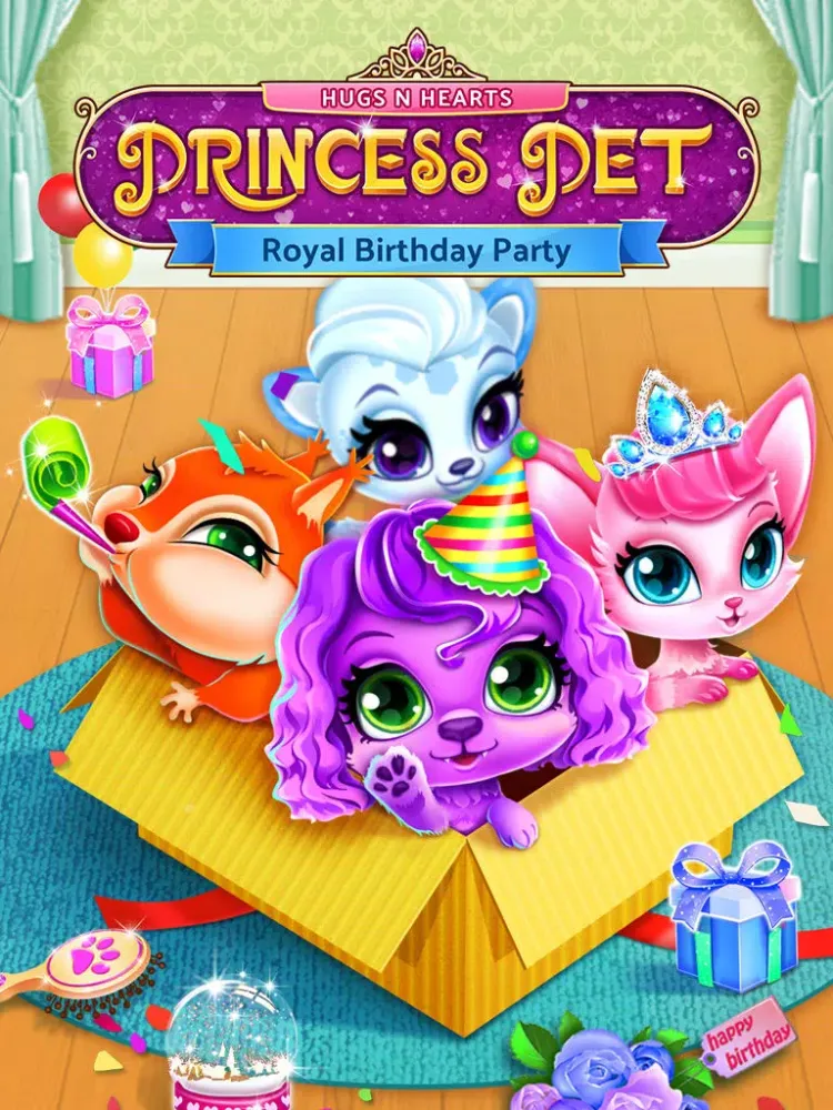 Princess Pet Hair Salon - Royal Birthday Party Makeover iPad  Screenshots
