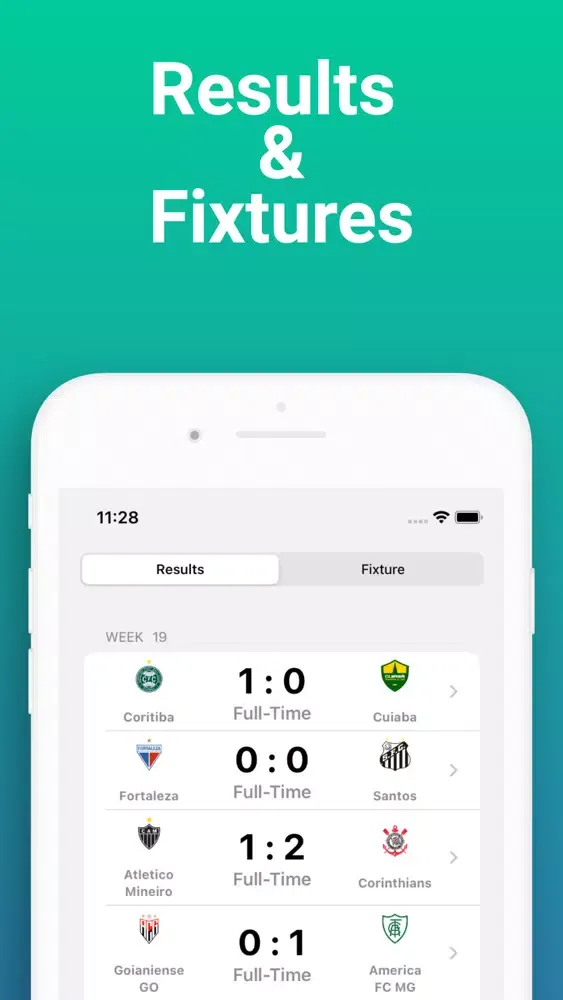 Brasileirão Resultados ao vivo Screenshots