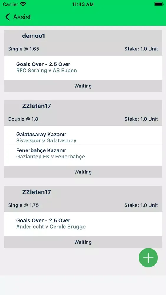 Tangkapan skrin AssistScore - Flash Live Score