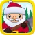 Santa wood cutter