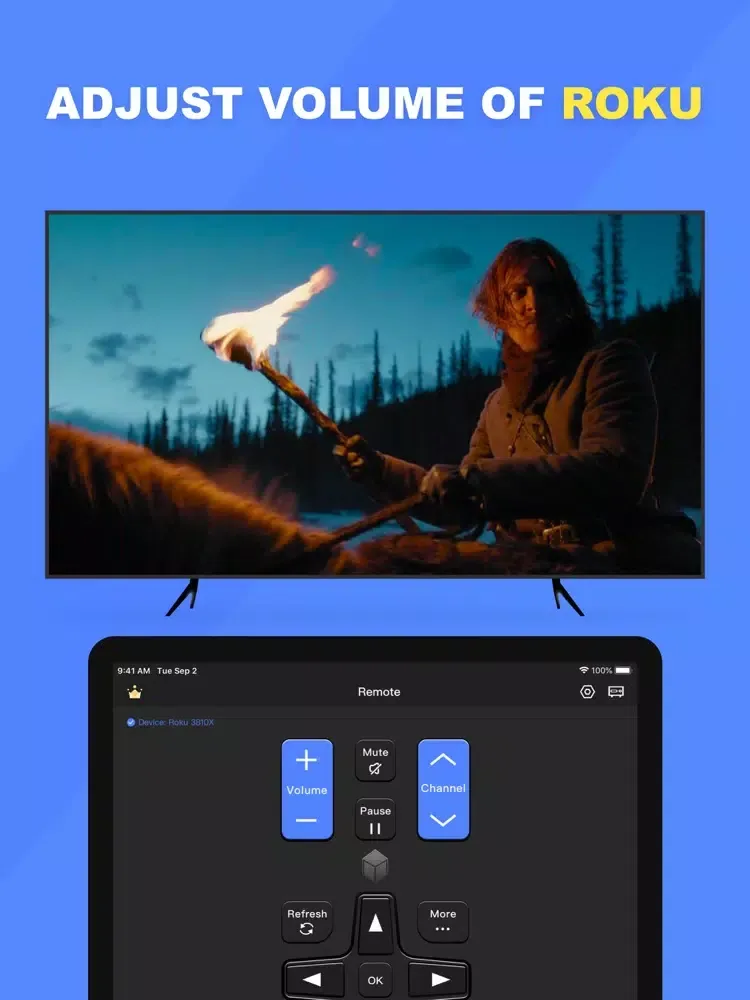 Ảnh chụp màn hình của TV Remote ⁺ iPad 
