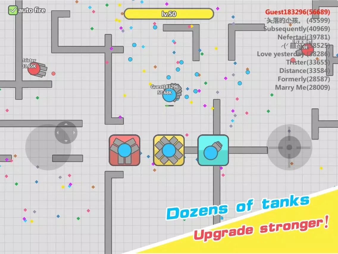 Tangkapan skrin Tank battle.io - New tank war games iPad 