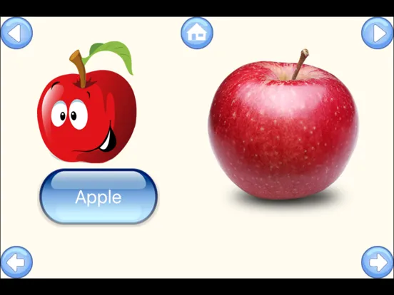 تصاویر Fruit Words Baby Learning English Flash Cards iPad 