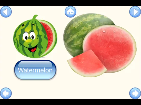 تصاویر Fruit Words Baby Learning English Flash Cards iPad 