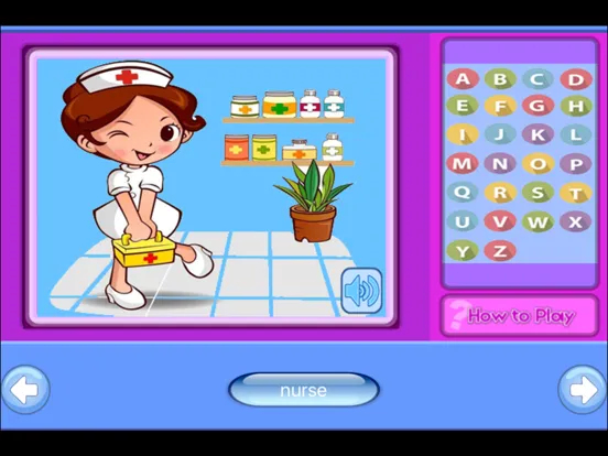 My Hospital Story Baby Learning English Flashcards iPad 应用截图