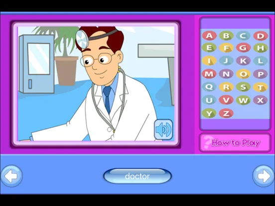 My Hospital Story Baby Learning English Flashcards iPad 应用截图