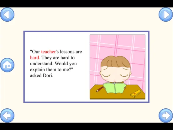 ภาพหน้าจอของ My School Story - Baby Learning English Flashcards iPad 