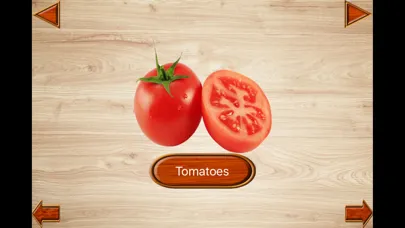 Tangkapan layar Baby Vegetables Games - Kids English Flashcards