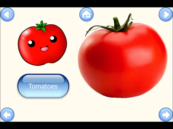 Captures d'écran de Vegetable Words Baby Learning English Flash Cards iPad 