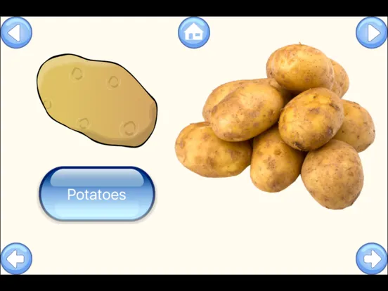 Captures d'écran de Vegetable Words Baby Learning English Flash Cards iPad 