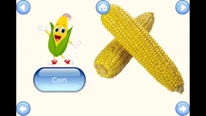 Captures d'écran de Vegetable Words Baby Learning English Flash Cards