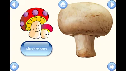 Captures d'écran de Vegetable Words Baby Learning English Flash Cards