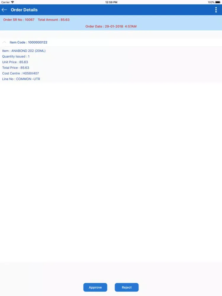 HUL Inventory Store iPad  Ekran Görüntüleri