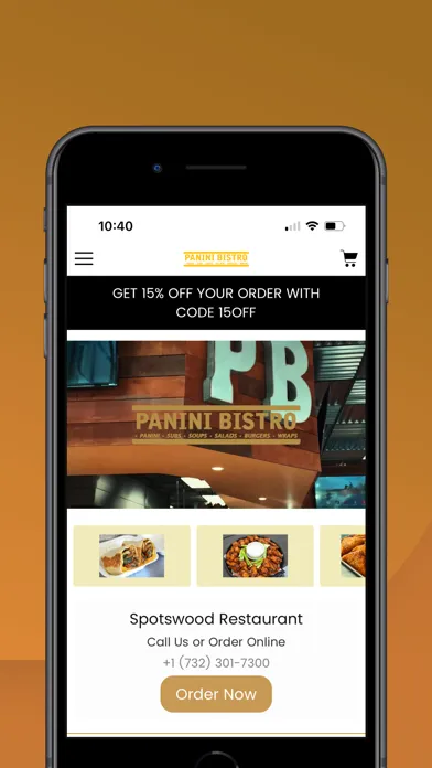 Capturas de tela do Panini Bistro