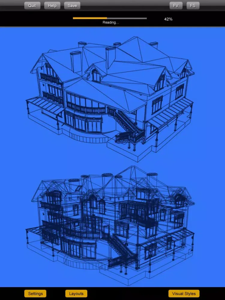 CAD Expert - edit and view DXF/DWG /OCF drawing files iPad  Screenshots