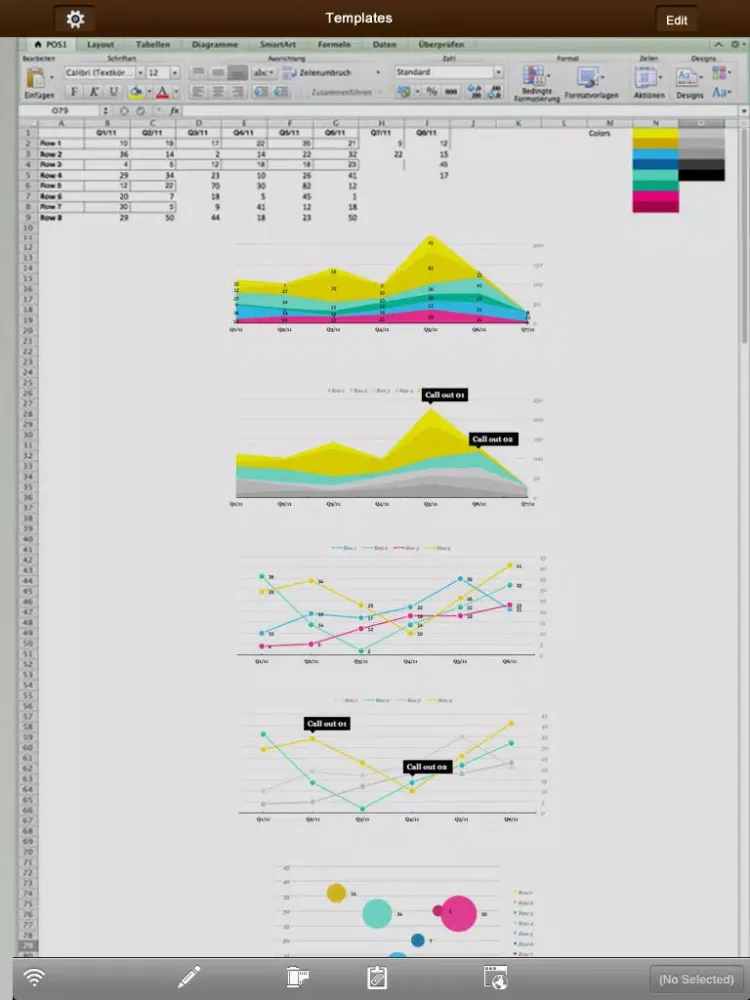 Screenshot di SpreadSheet Touch - for Microsoft Office Excel Edition iPad 