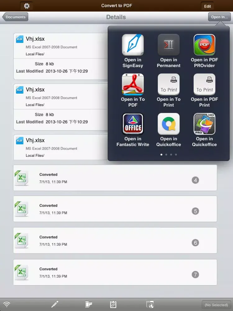 Screenshot di SpreadSheet Touch - for Microsoft Office Excel Edition iPad 