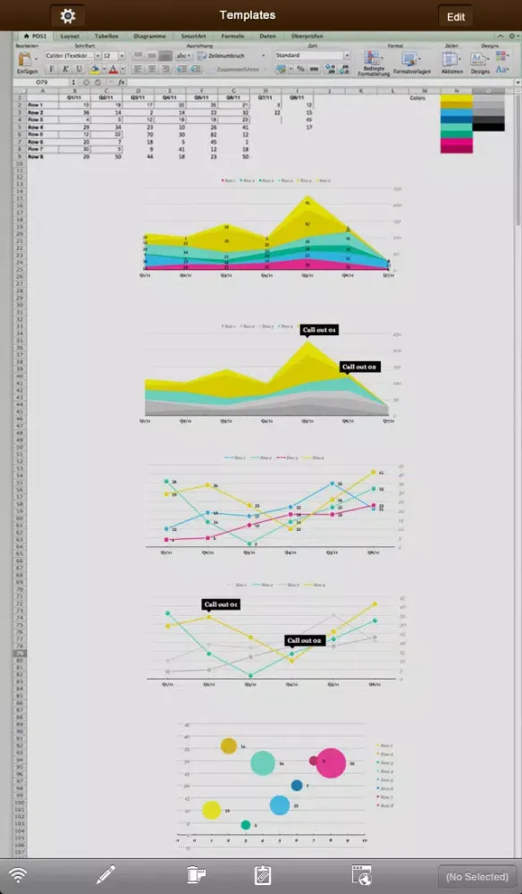 Screenshot di SpreadSheet Touch - for Microsoft Office Excel Edition
