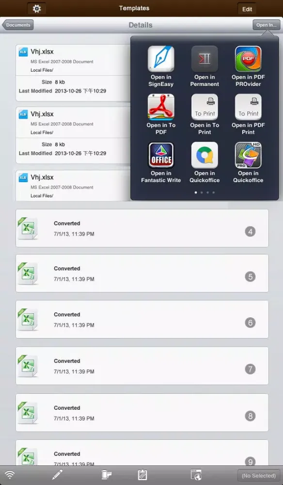 Screenshot di SpreadSheet Touch - for Microsoft Office Excel Edition