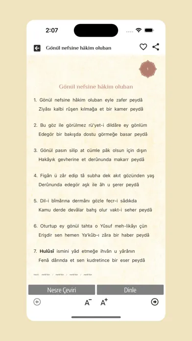Capturas de tela do Dîvân-ı Hulûsî-i Dârendevî