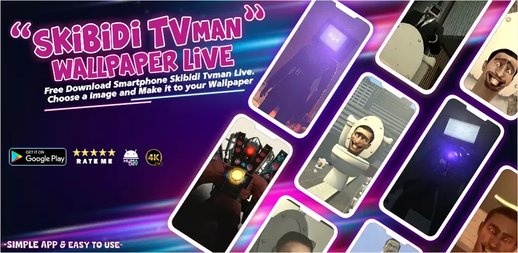 Capturas de pantalla de Skibidi TVman Wallpaper Live