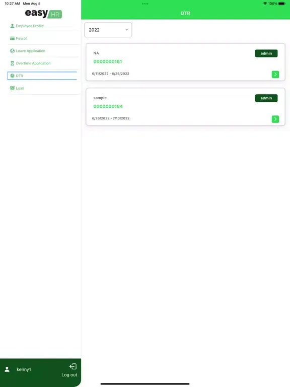 Скриншоты EasyHR Portal iPad 