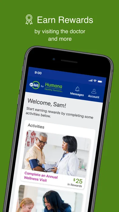 Tangkapan layar Go365 Humana Healthy Horizons