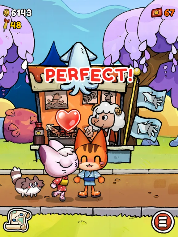 ภาพหน้าจอของ Kimono Cats iPad 