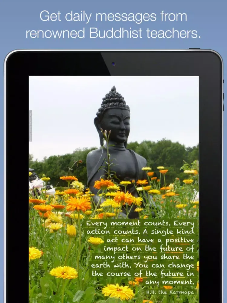 Tangkapan layar Daily Buddhist Inspirations iPad 