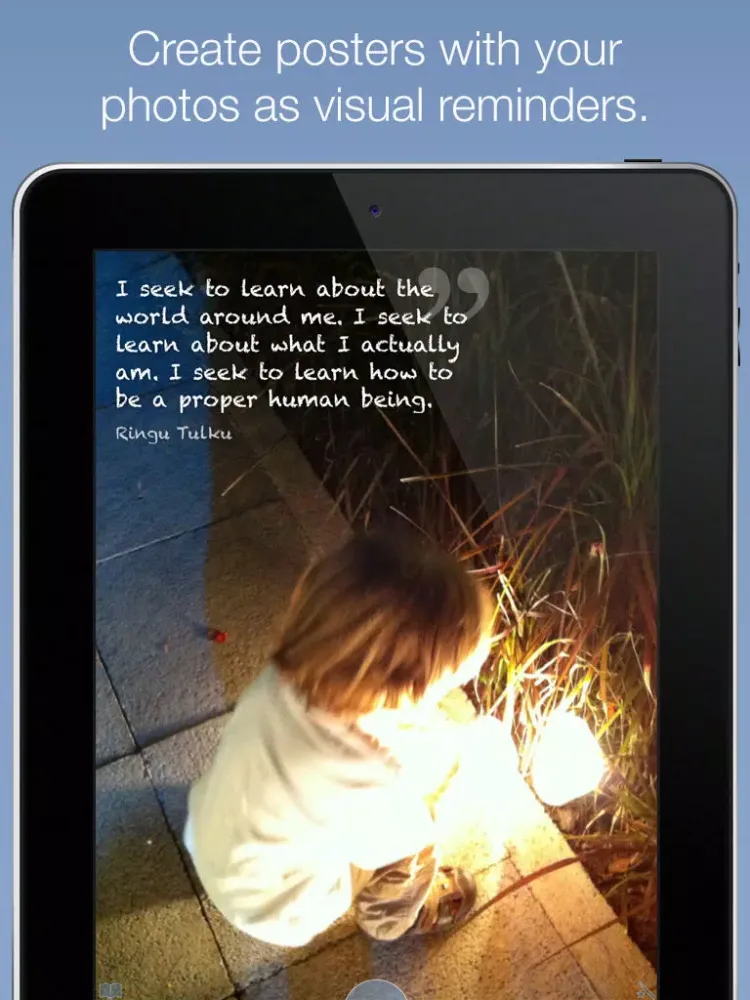 Tangkapan layar Daily Buddhist Inspirations iPad 