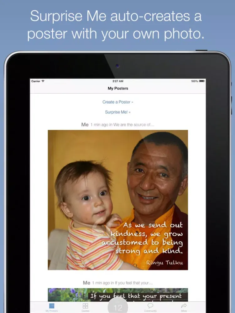 Tangkapan layar Daily Buddhist Inspirations iPad 