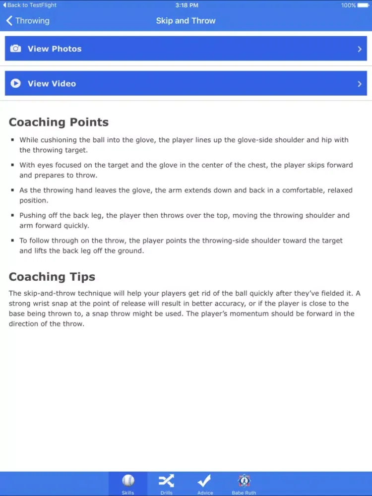 تصاویر Go Coach Baseball iPad 