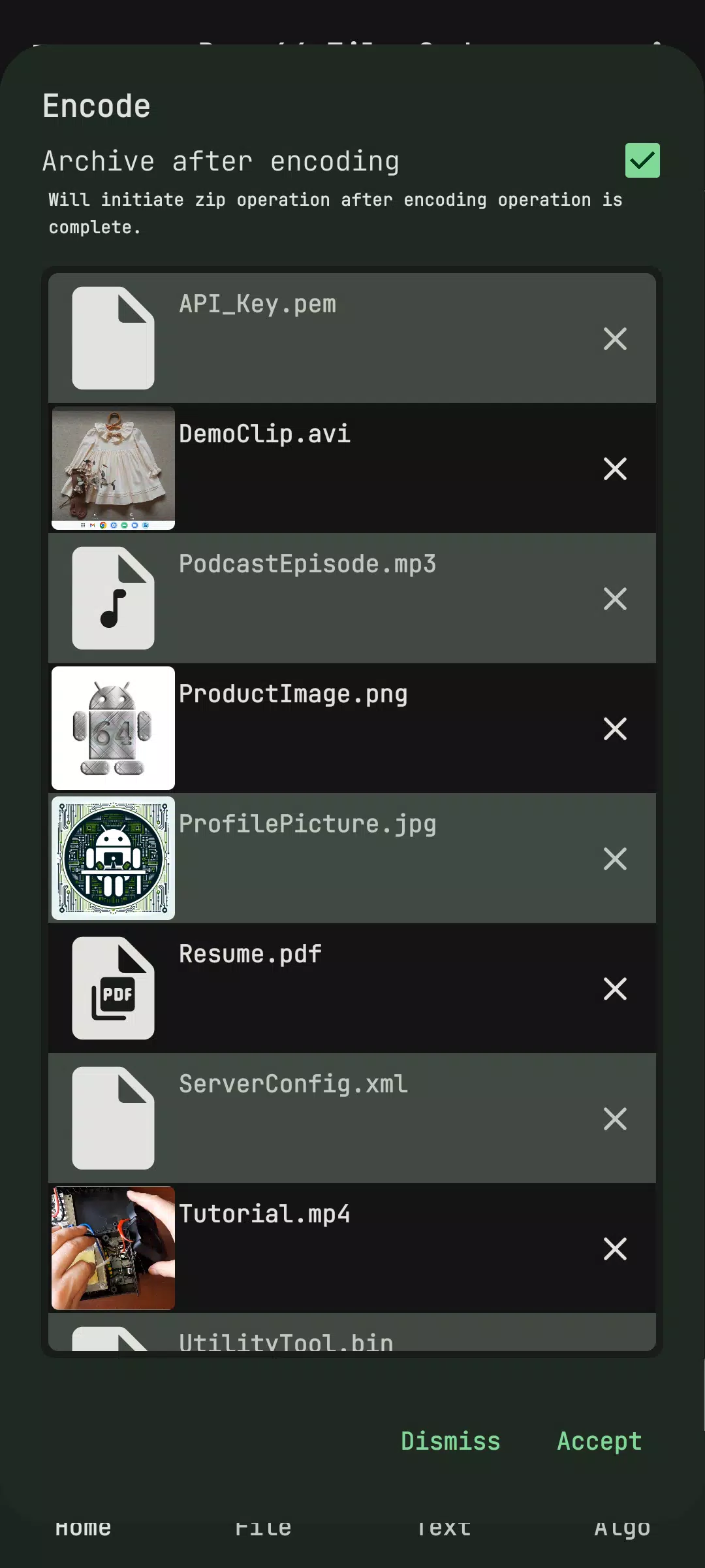 Base64 File Encoder Decoder Screenshots