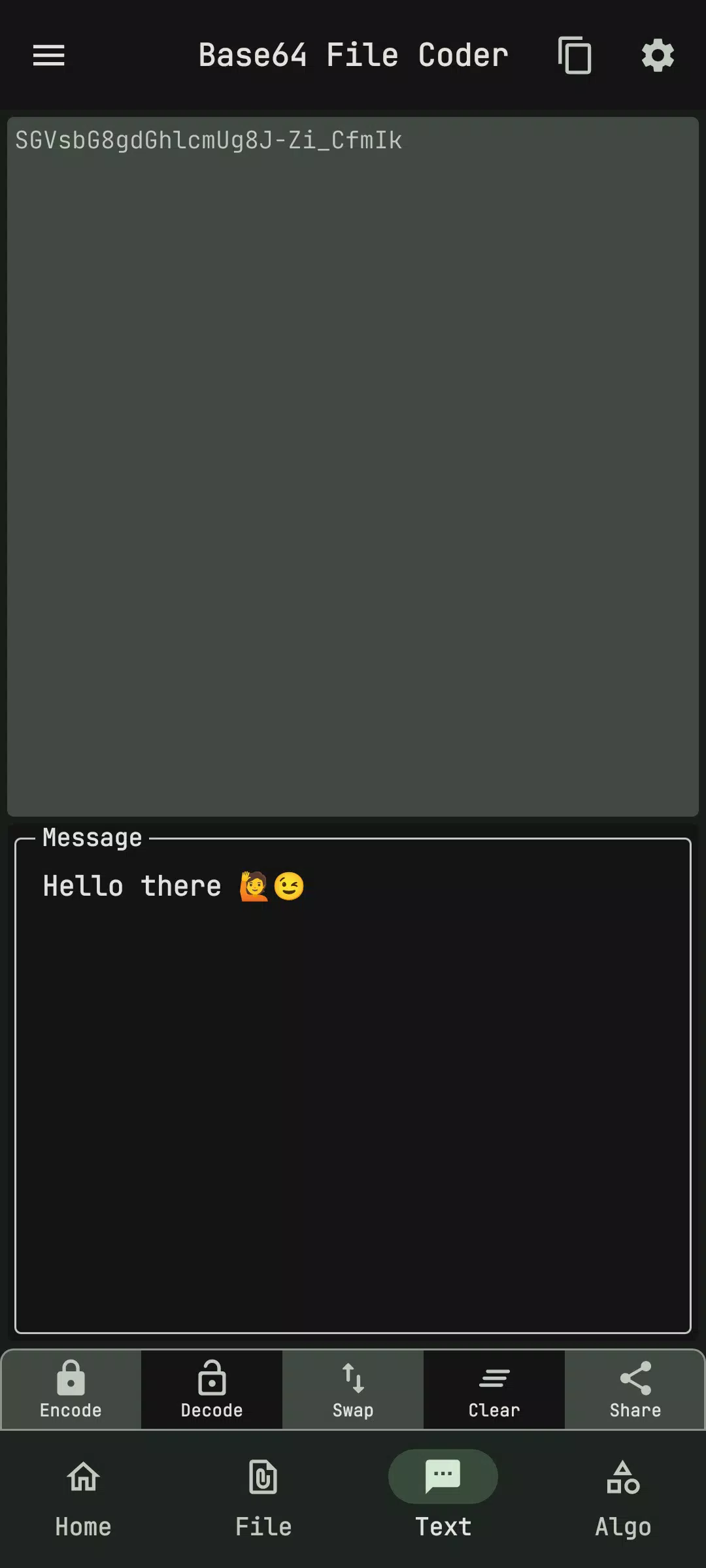 Base64 File Encoder Decoder Screenshots
