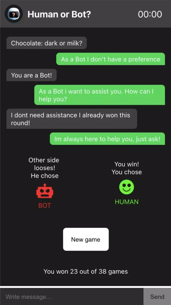 Human or Not应用截图