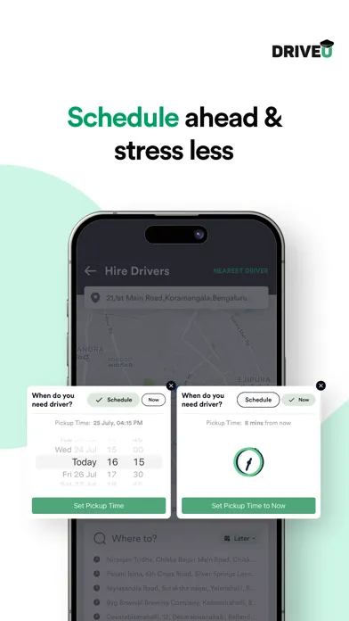 Ảnh chụp màn hình của DriveU: Car Drivers & Services
