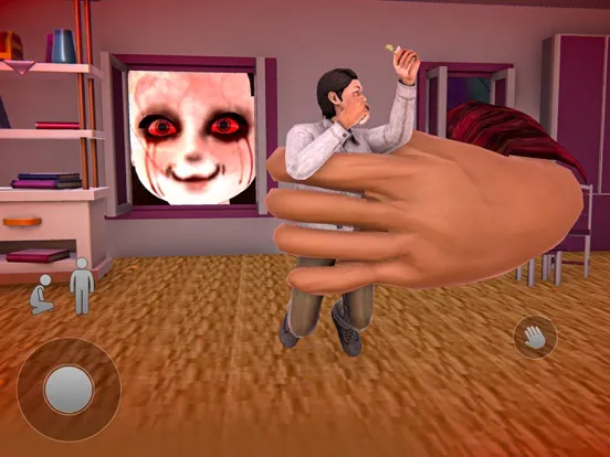 ภาพหน้าจอของ Scary Doll House In Pink iPad 