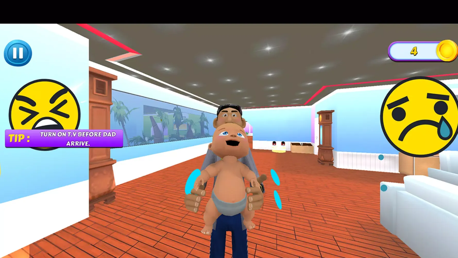 Capturas de tela do Naughty Boy: Daddy Prank Game
