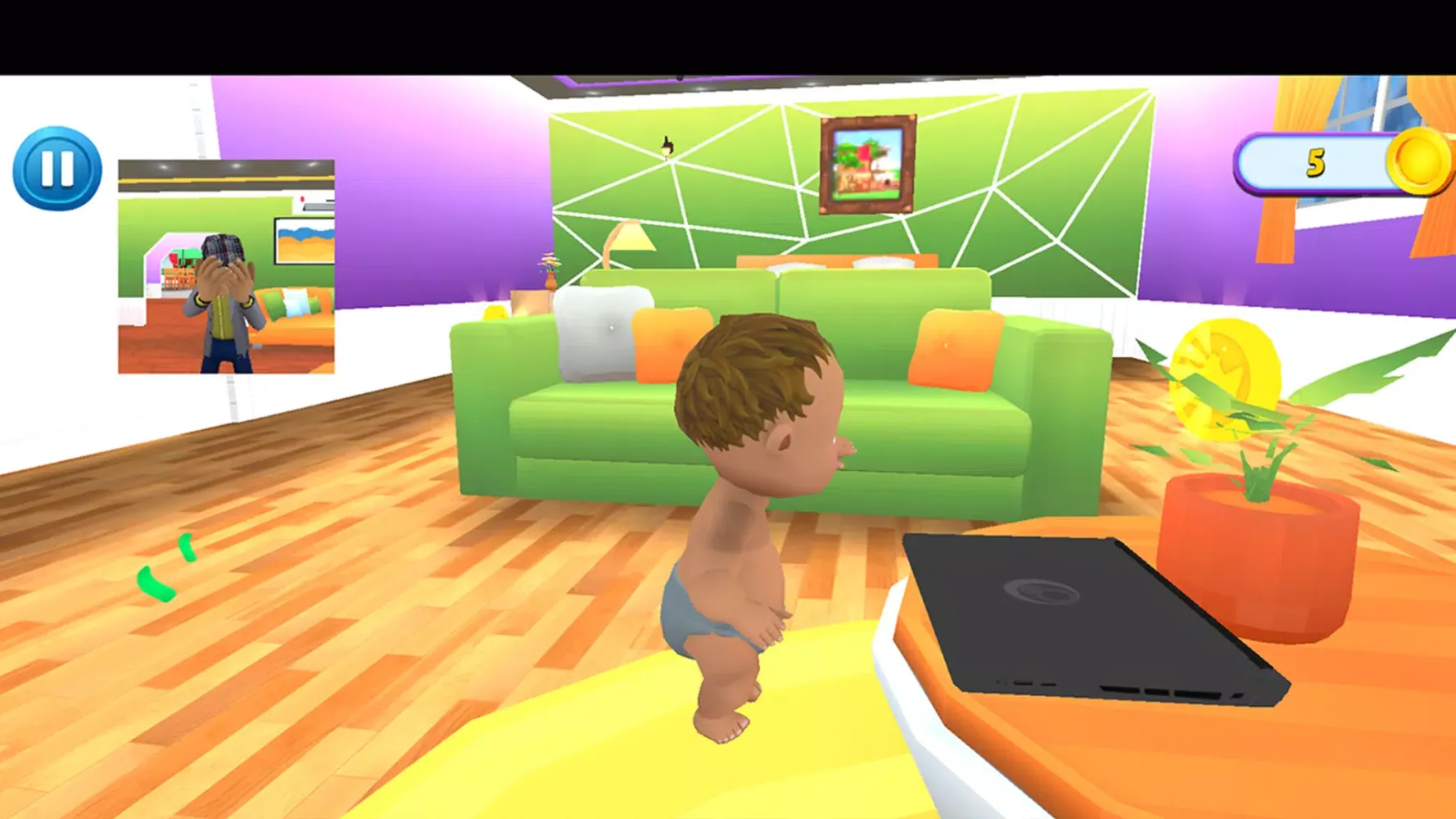 Capturas de tela do Naughty Boy: Daddy Prank Game