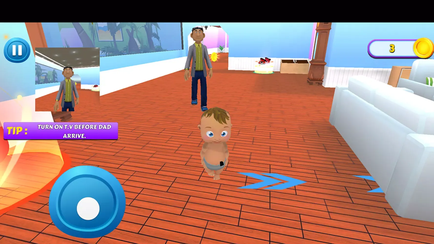 Capturas de tela do Naughty Boy: Daddy Prank Game