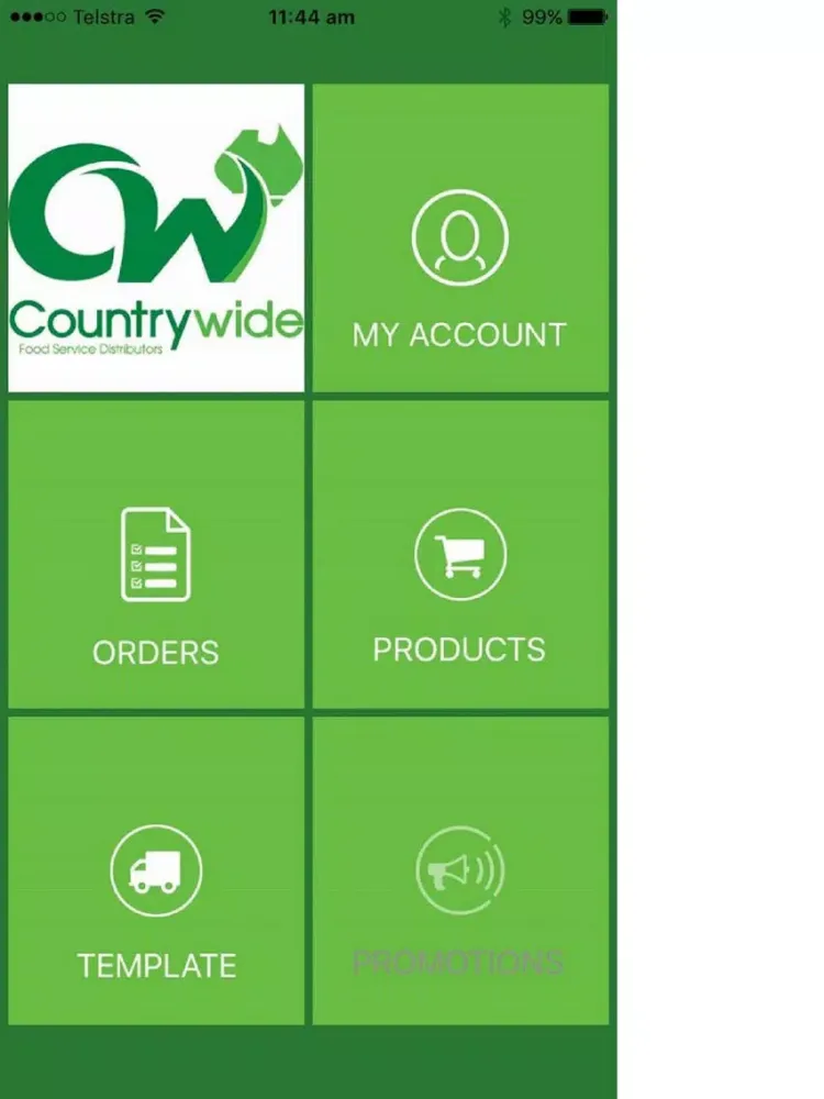 Countrywide Ordering App CW2U iPad 应用截图