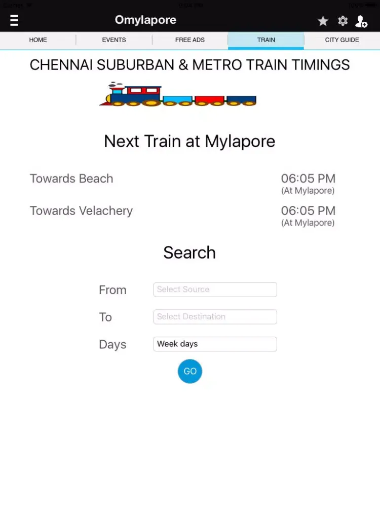 Скриншоты Omylapore iPad 